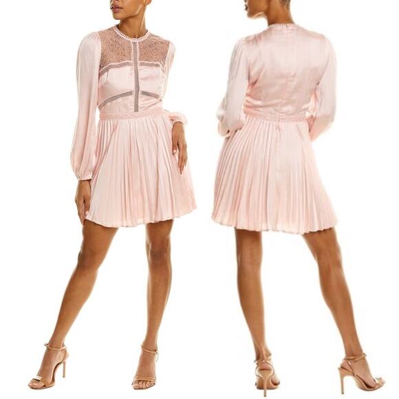 Bardot Olivia Pleated Mini Dress Size 4/XS - Picture 1 of 8